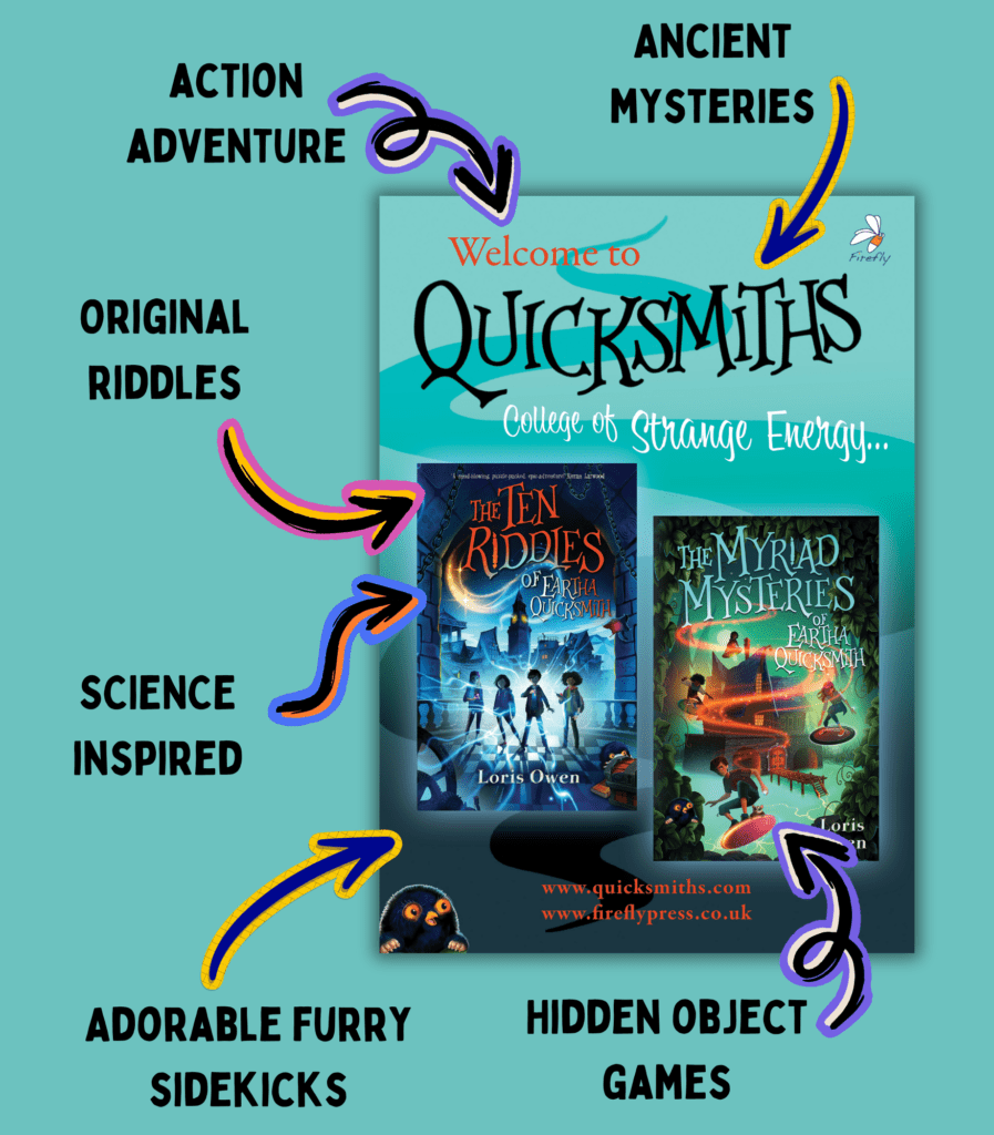 Description of themes in the Quicksmiths middle grade fantasy series