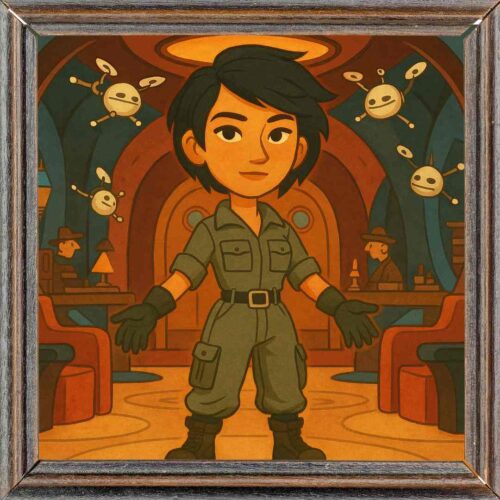 Tamara Okpik is head of security in the Quicksmiths sceince fantasy triology for kids